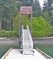 Dock and ramp at Matia Island State Park