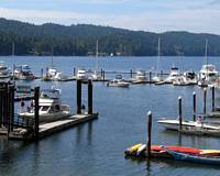 Bedwell Harbour Marina and Customs dock.