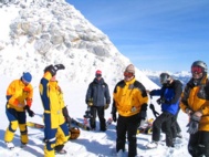 Wednesday, 3-10-2004  A happy group, glad to be in the Selkirks.